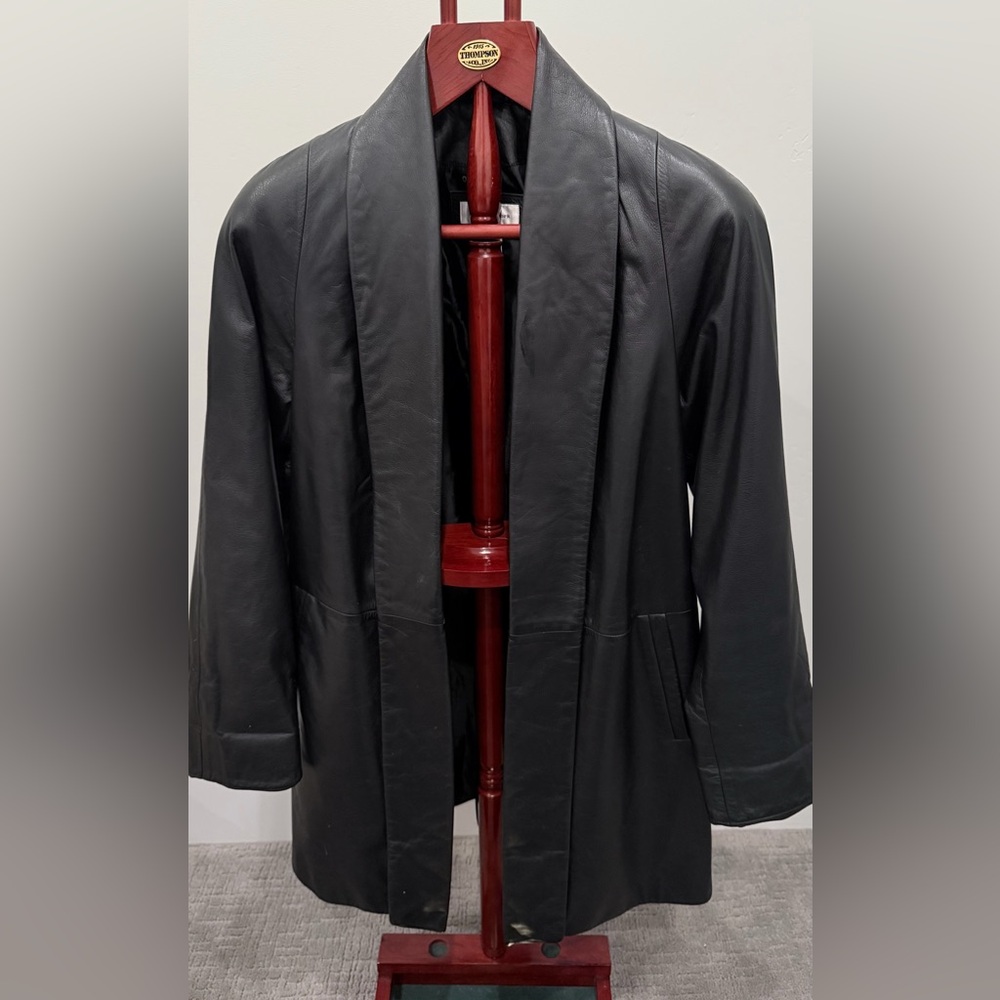 Preston & York black Leather Jacket